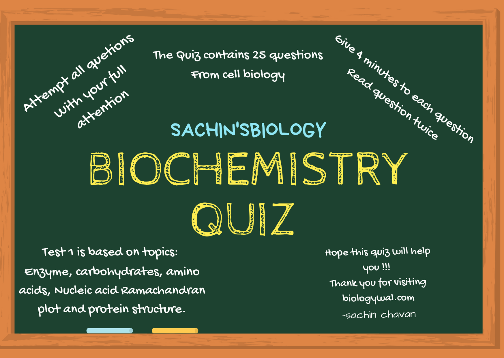 Biochemistry quiz, biochemistry mcq quiz