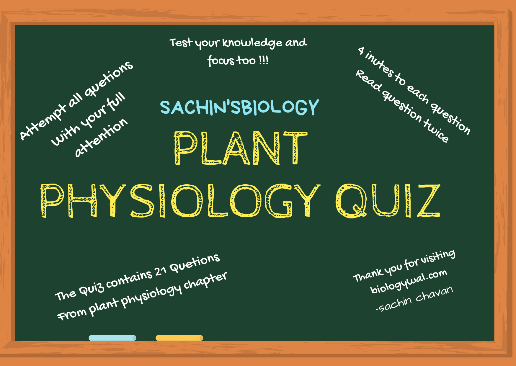 Plant Physiology mcq quiz , biology mcq