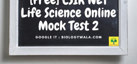 Free CSIR NET JRF Life Science Online Mock Test 2 2 Free CSIR NET JRF Life Science Online Mock Test 2