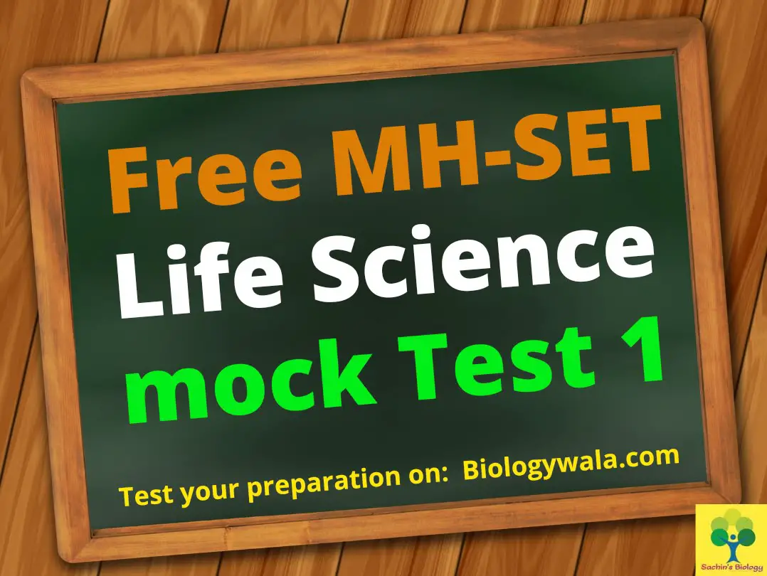 [Free] MH-SET Life Science online mock Test 1
