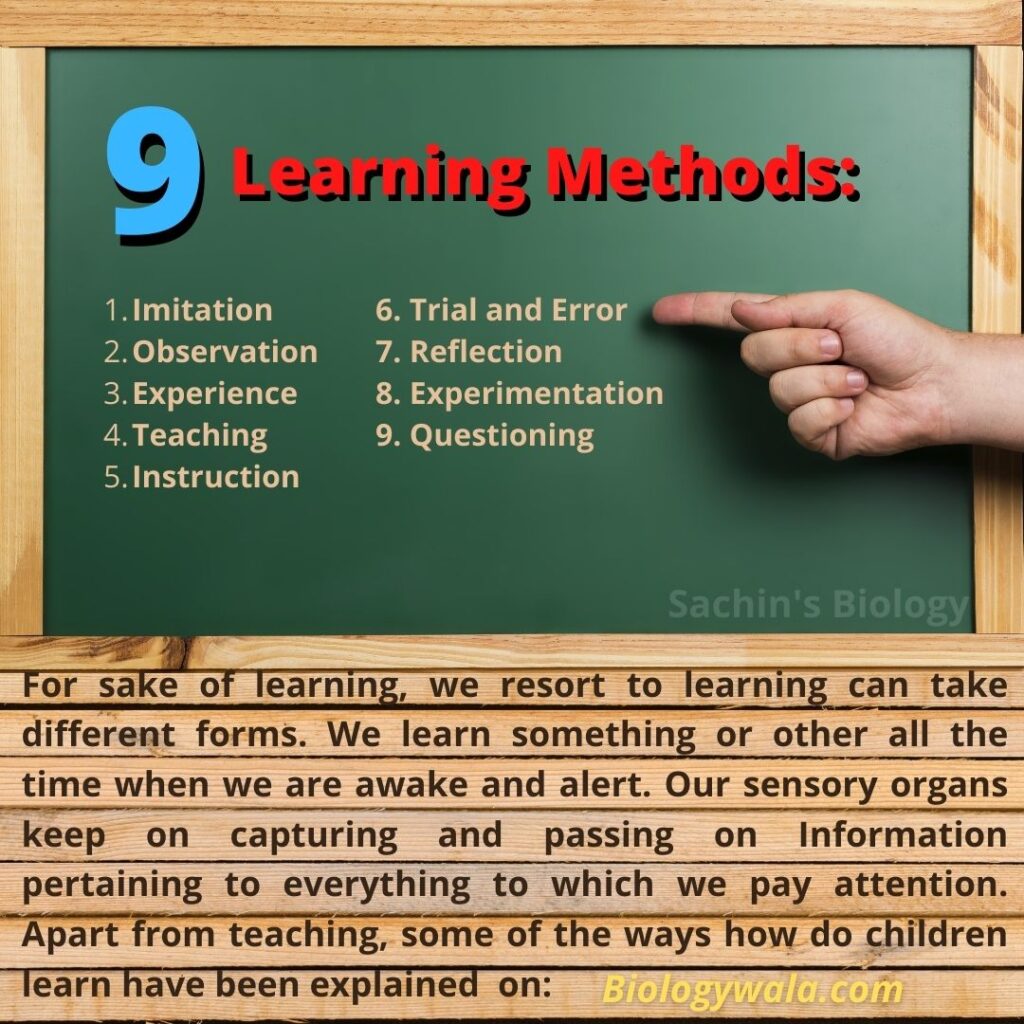 Learning: definition of learning , principles of learning, Learning Theories and Learning Methods
