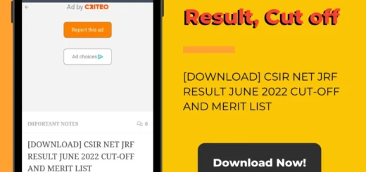 [DOWNLOAD] CSIR NET JRF RESULT JUNE 2022 CUT-OFF AND MERIT LIST