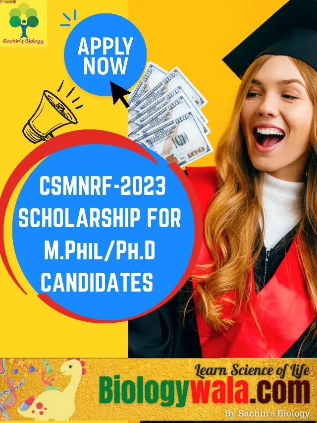 Chhatrapati Shahu Maharaj National Research Scholarship(CSMNRF-  2023)