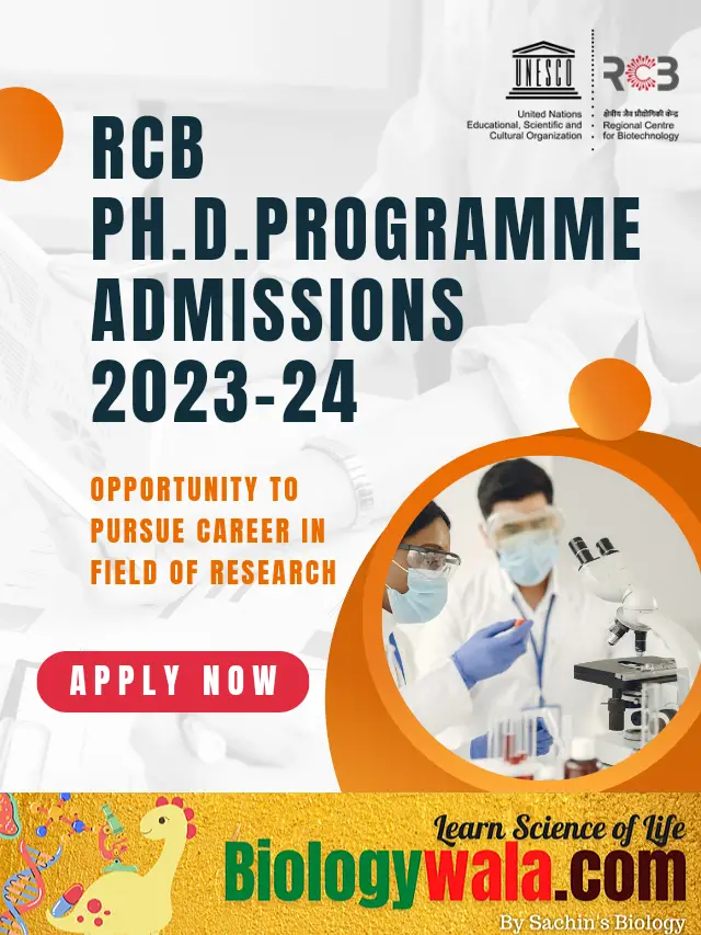Apply For RCB Ph.D. Admissions 2023-24