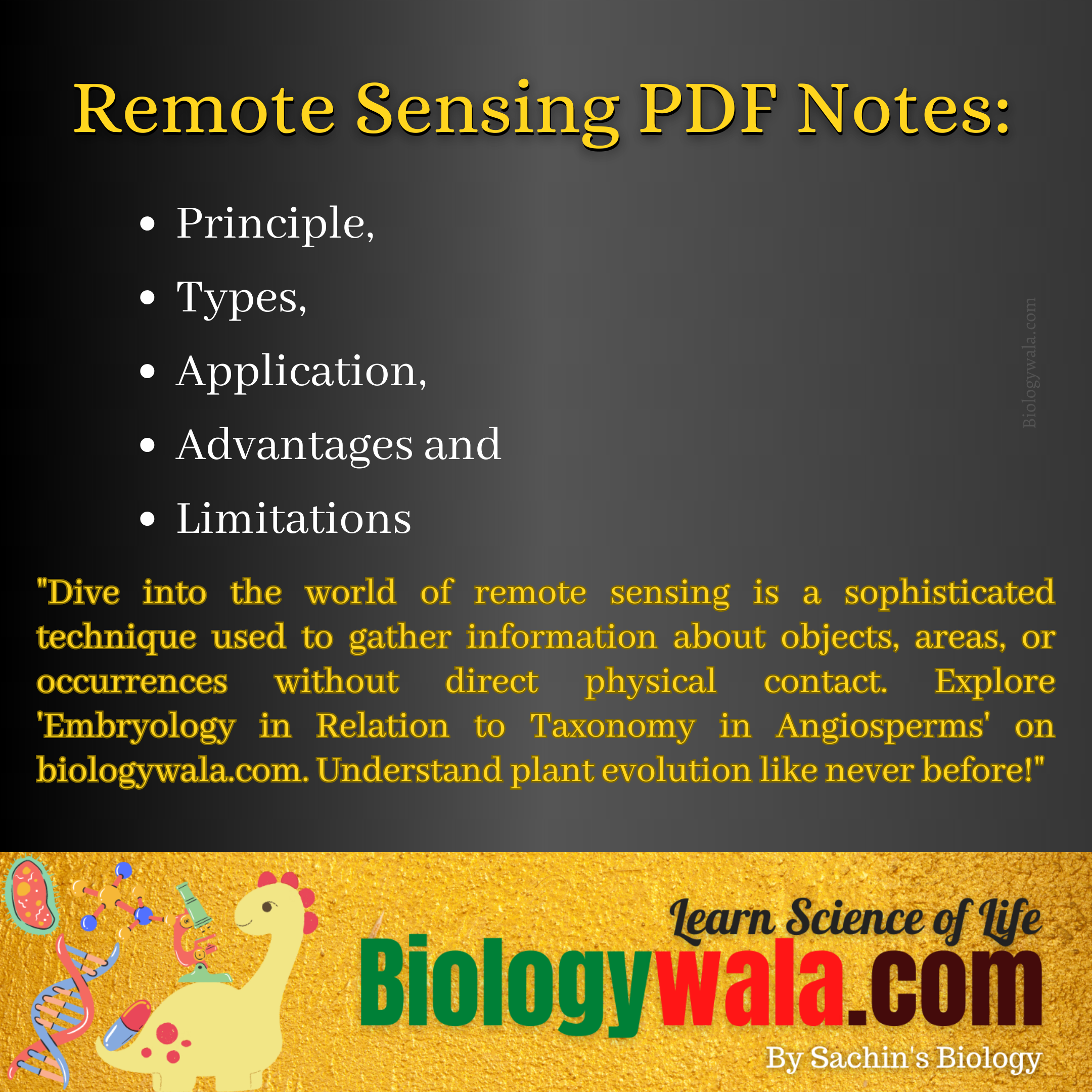 Remote Sensing PDF Notes: 2 Types, Application