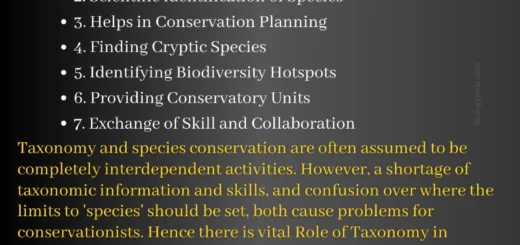 Role of Taxonomy in Biodiversity Conservation