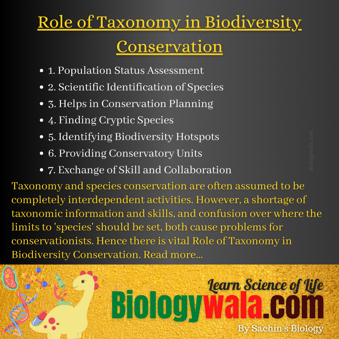 Role of Taxonomy in Biodiversity Conservation