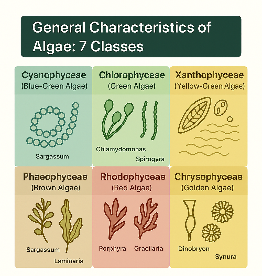 General characteristics of algae: 7 classes 1 General characteristics of algae 7 classes