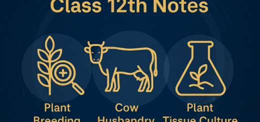 Enhancement of Food Production Class 12th Notes PDF